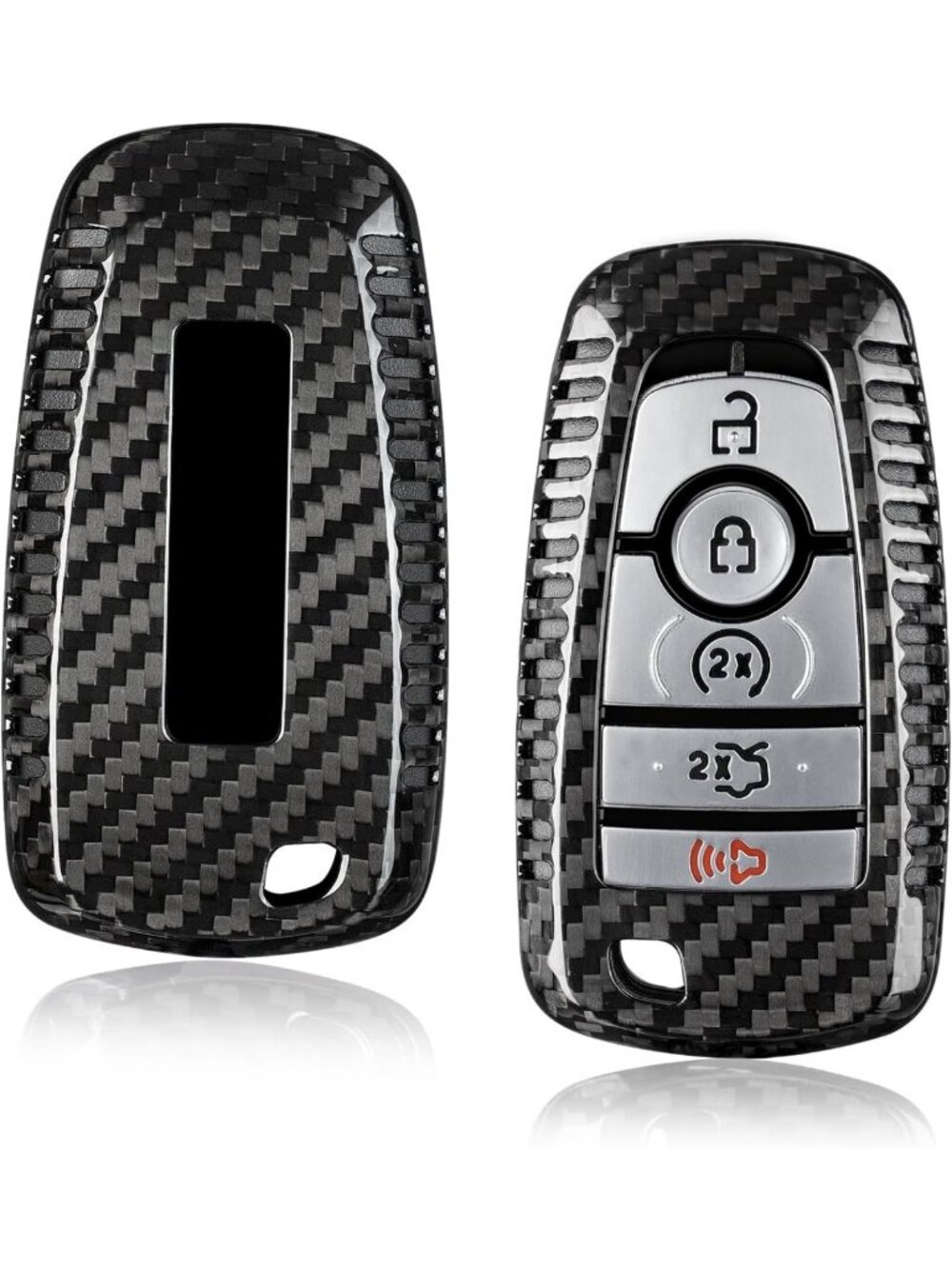 Real Carbon Fiber Key Fob Case for Lincoln Navigator, Raptor, Bronco, F150